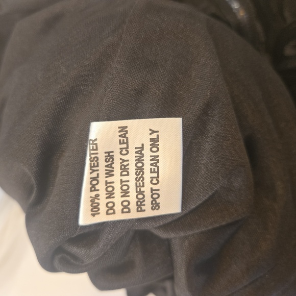 JJs HOUSE Black Off The Shoulder Draped Full Length Formal Evening Gown Sz 14 - Picture 8 of 8